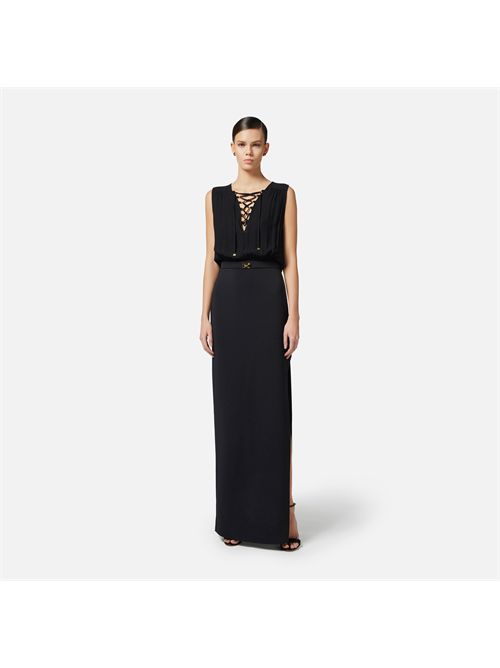 dress woman black ELISABETTA FRANCHI | ABR3851E2/110